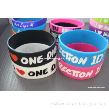 I Love One Direction 1d Silicone Wristband Bracelets (P5113)